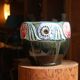 Large Art Deco cachepot in glazed earthenware, Orchies (Moulin des Loups), circa 1925.