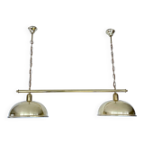 Large double vintage brass pendant light from the 60s