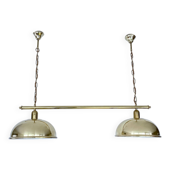 Grande double suspension vintage laiton années 60