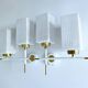 Pair of vintage architectural wall lights, 1960s
