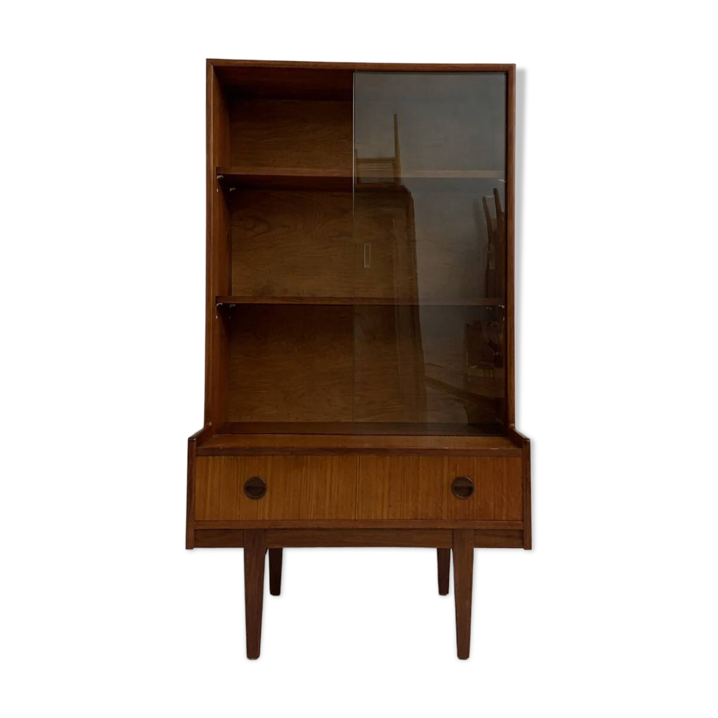 vintage glass library