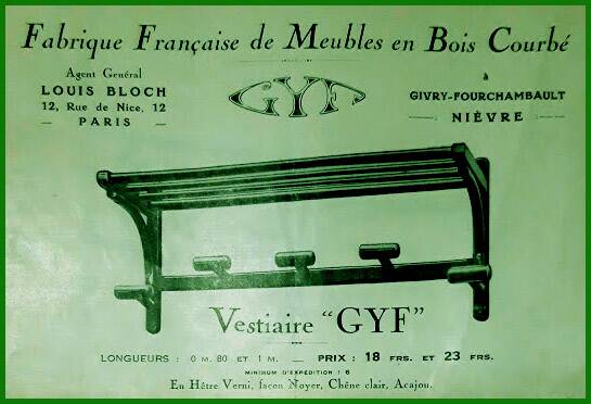 Vestiaire en bois GYF, 1940-50's
