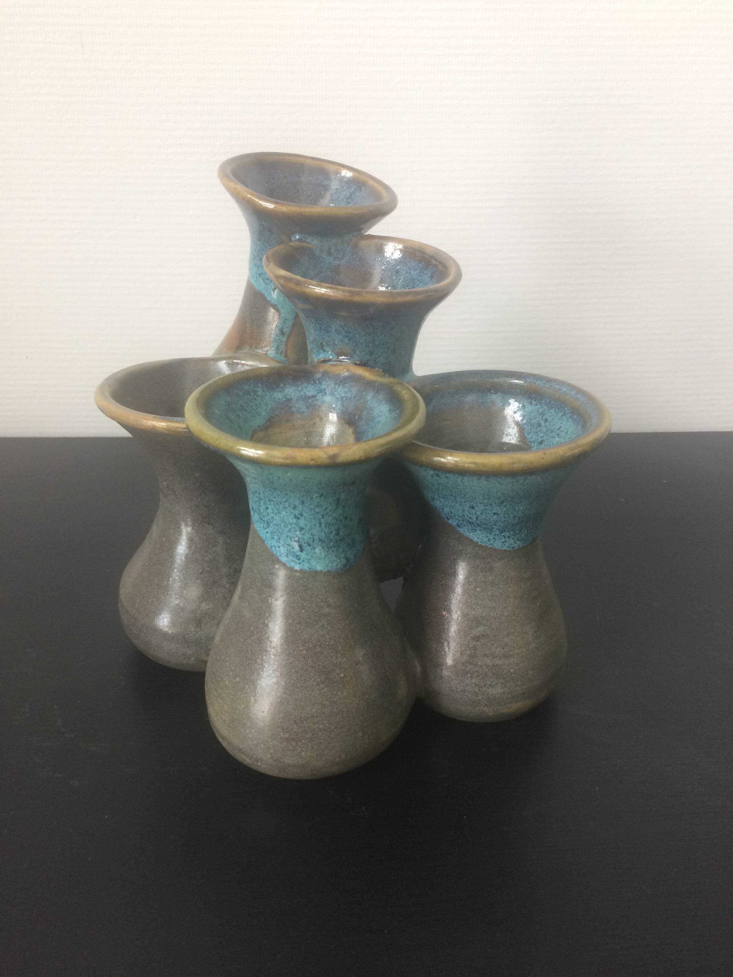 Ceramic vase signed Nika
