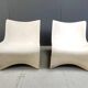 Pair of Silène lounge chairs by M. Borgnat for Clairitex, 1960s