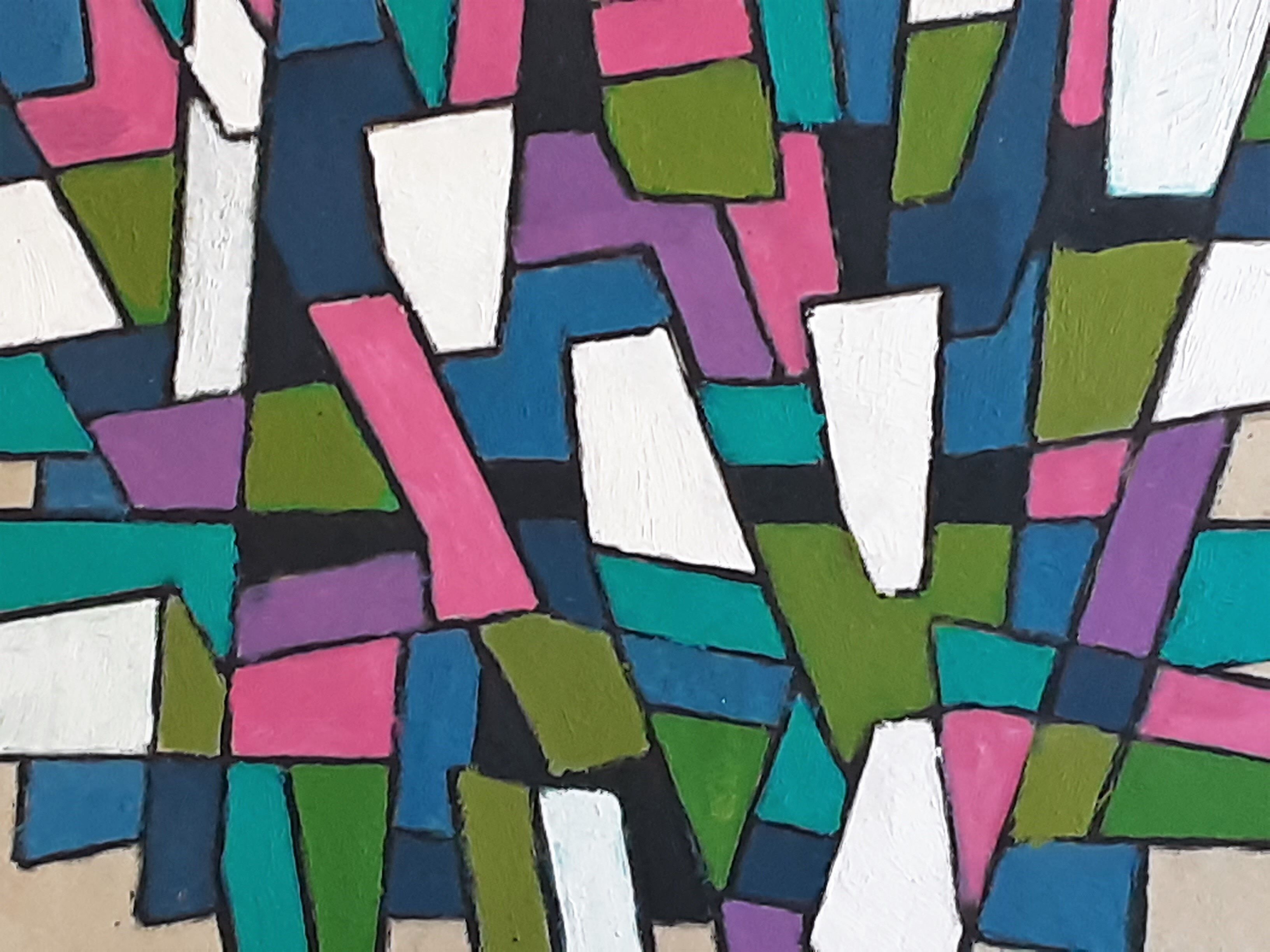 Abstract composition 70's by Robert de FERAUDY 1979