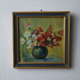 Small old floral paintings