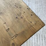 Farmhouse table pine multi-drawers