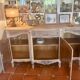 Antique grand buffet in solid oak – Louis XV style – Bleached wood –