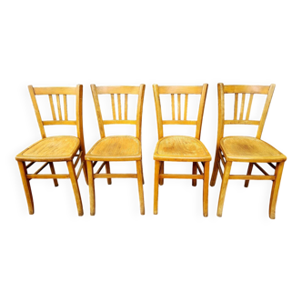 Lot de 4 chaises bistrot Luterma