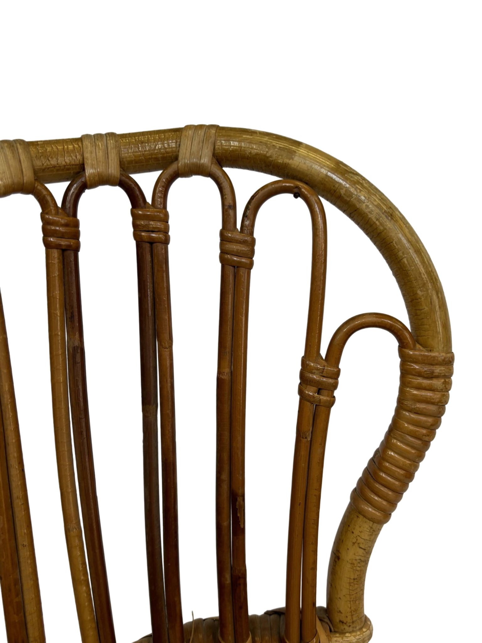 Set of two Belse 8 model Rattan chairs by Dirk van Sliedregt Rohe Noordwolde 1960