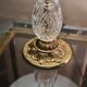 Lampe 1975 a 80 verre et  chrome or