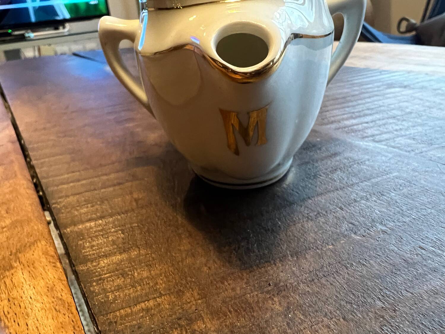 Limoges porcelain lean fat sauce boat