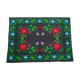 Traditional and ancient romanian rug with bohemian floral motifs 155x215cm