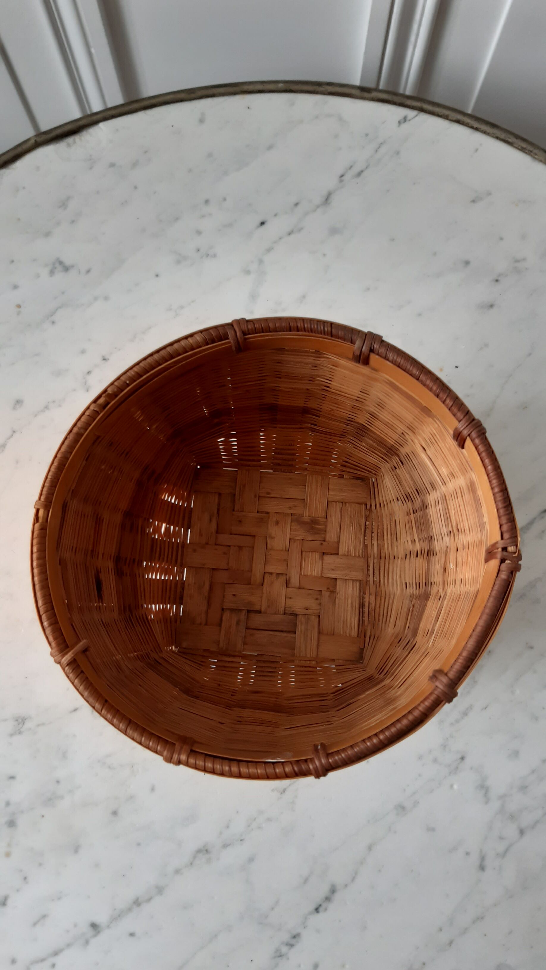 Rattan and wicker pot cover 60s