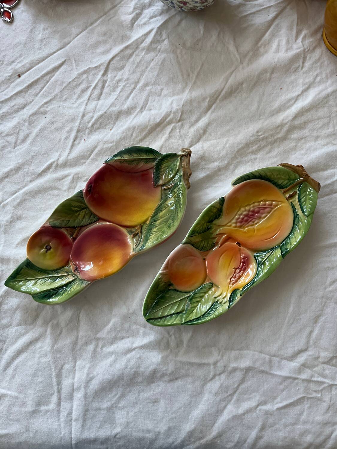 2 ceramic appetizer plates