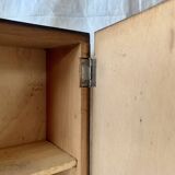 Small Art Deco wooden wall shelf