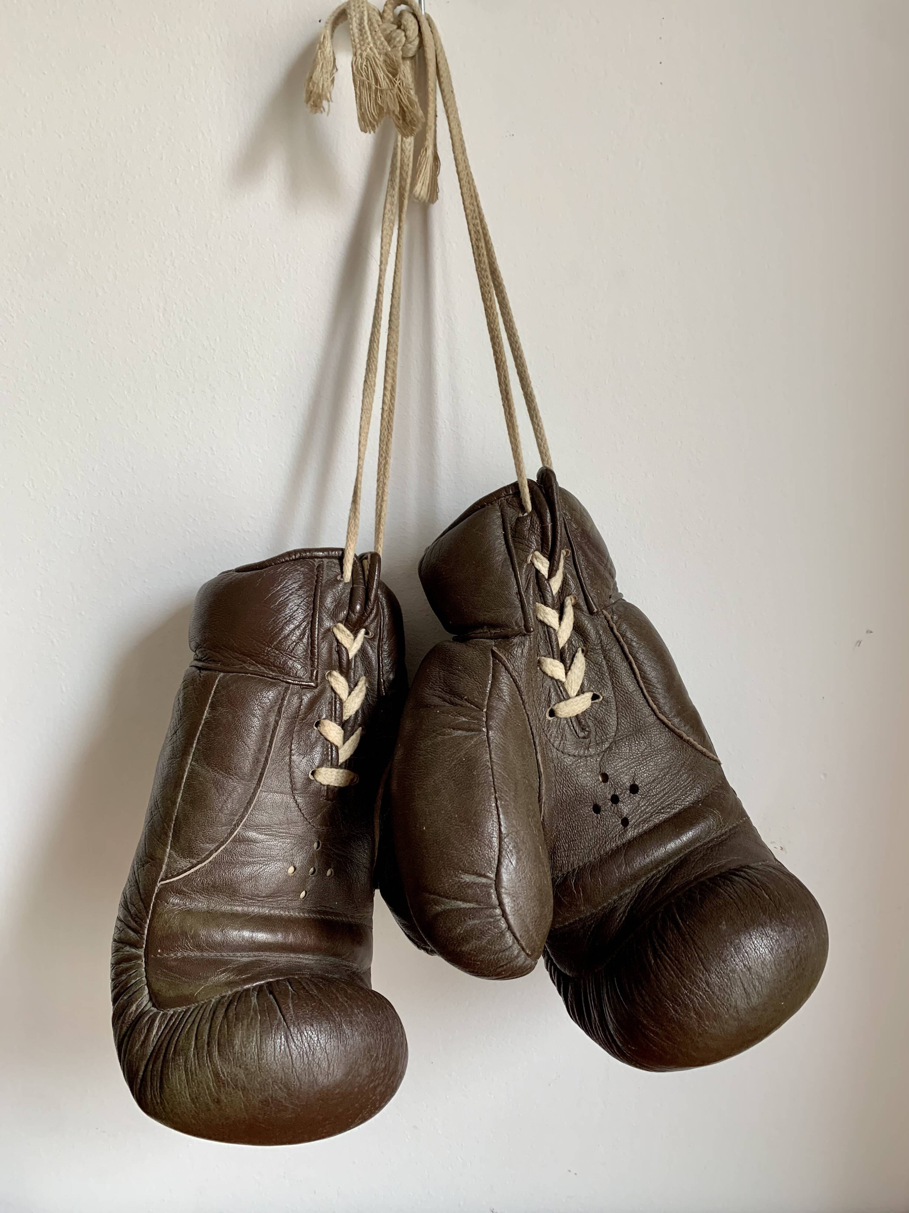 Vintage boxing gloves, 1940s
