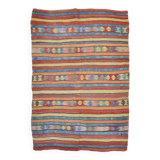 4x7 Handmade Wool Turkish Vintage Kilim Rug, 136x201Cm SK 32979