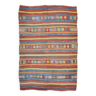 Tapis Kilim vintage turc en laine