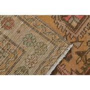 Vintage Turkish Hand-Knotted Wool Cotton Orange Runner Rug 101x380