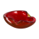 Large Murano Glass "Red-Yellow" Bowl Element Shell Ashtray Murano, Italy, 1970s