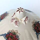 Earthenware tureen from sarreguemines obernai model illustrated by henri loux