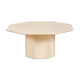Italian Octagonal travertine table, 1980s.