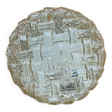 Vintage glass wall sconce, round ceiling light, 20 cm