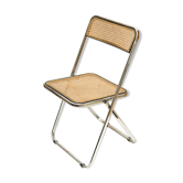 Chaise pliante cannée