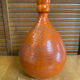 Old lamp base vallauris terracotta orange glazes vintage #e4
