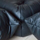Set Togo leather black model designed by Michel Ducaroy 1973