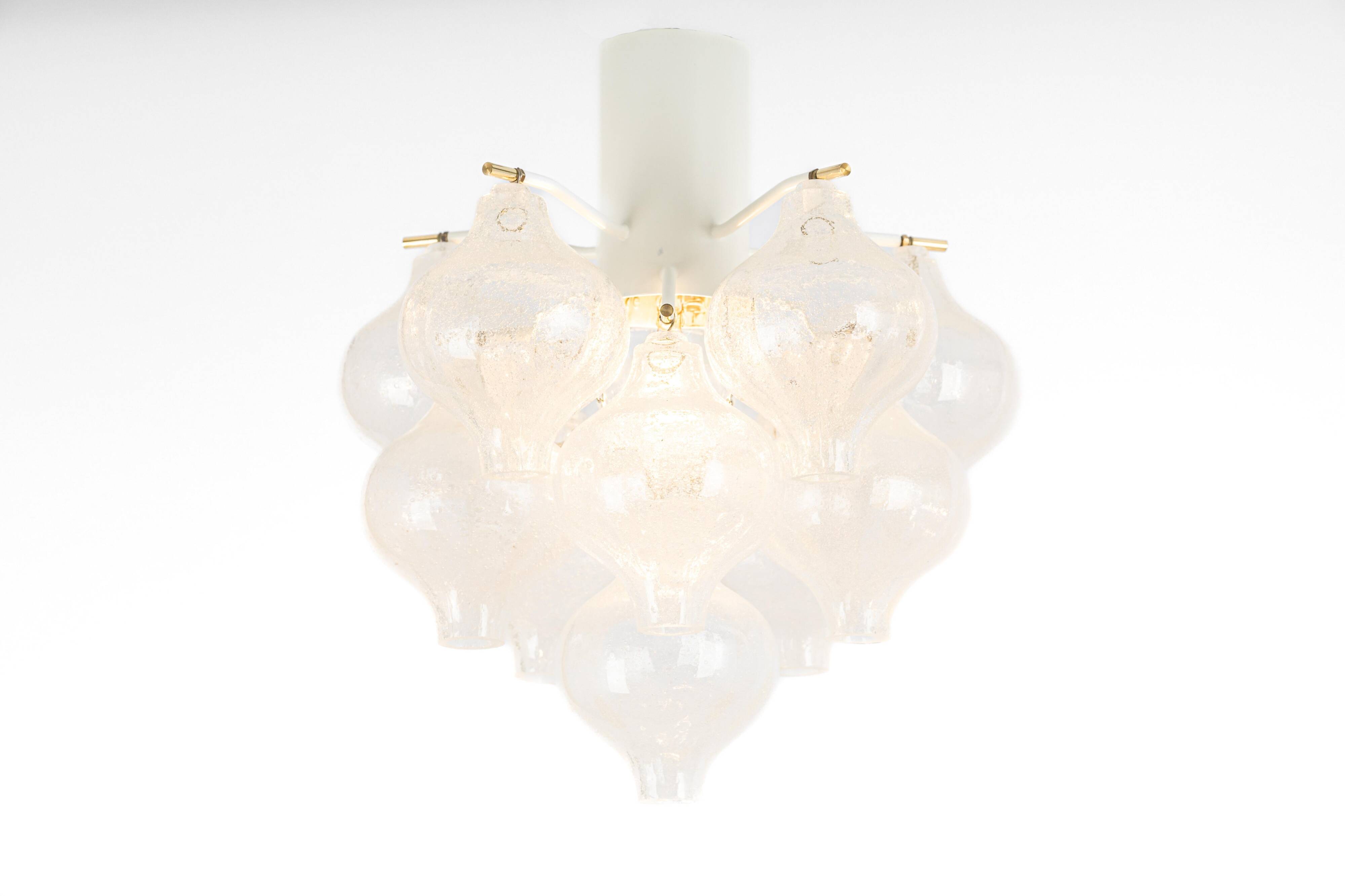 1 of 2 Small Tulipan Glass Wall Light by Kalmar, Austria, 1960s