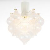 1 of 2 Small Tulipan Glass Wall Light by Kalmar, Austria, 1960s