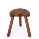 Wooden tripod stool, mountain folk art, 1950s
