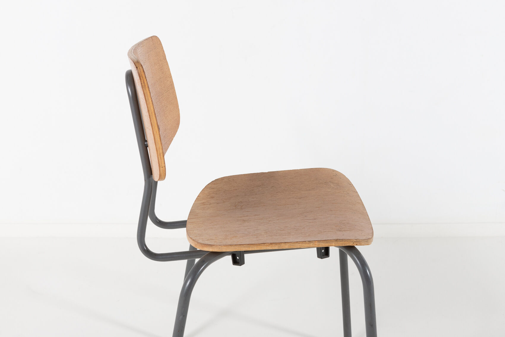 Set of 3 Danish school chairs from the 1960s