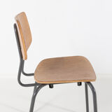 Set of 3 Danish school chairs from the 1960s