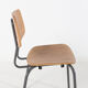 Set of 3 Danish school chairs from the 1960s
