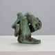 Sculpture en bronze figurative expressive, Pays-Bas, années 1970