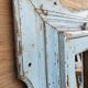 Art Deco mirror in Burmese teak