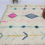 Handmade wool Berber rug 299 x 187cm