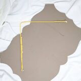 Engraved beveled mirror