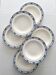 6 assiettes creuses anciennes terre de fer anglaise Mintons Greenore