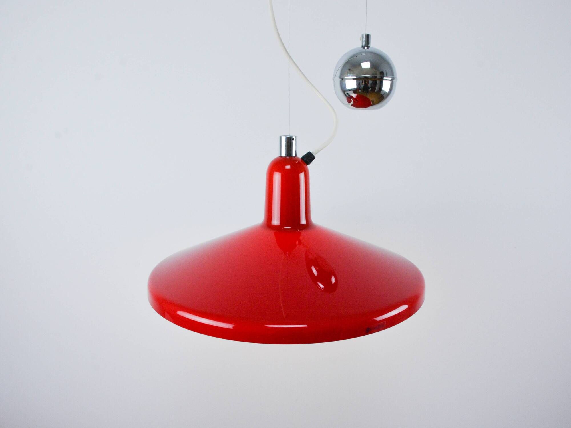 Vintage Red Meblo Manta Pendant Lamp