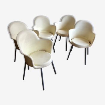 Five Gogo chairs by Marcello Ziliani for Sintesi