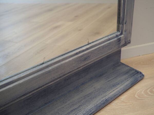 Miroir avec cadre en hêtre, design danois, années 1960, production : Danemark