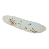 Long fish and meat dish, 19th century, Haviland Limoges porcelain, 66cm