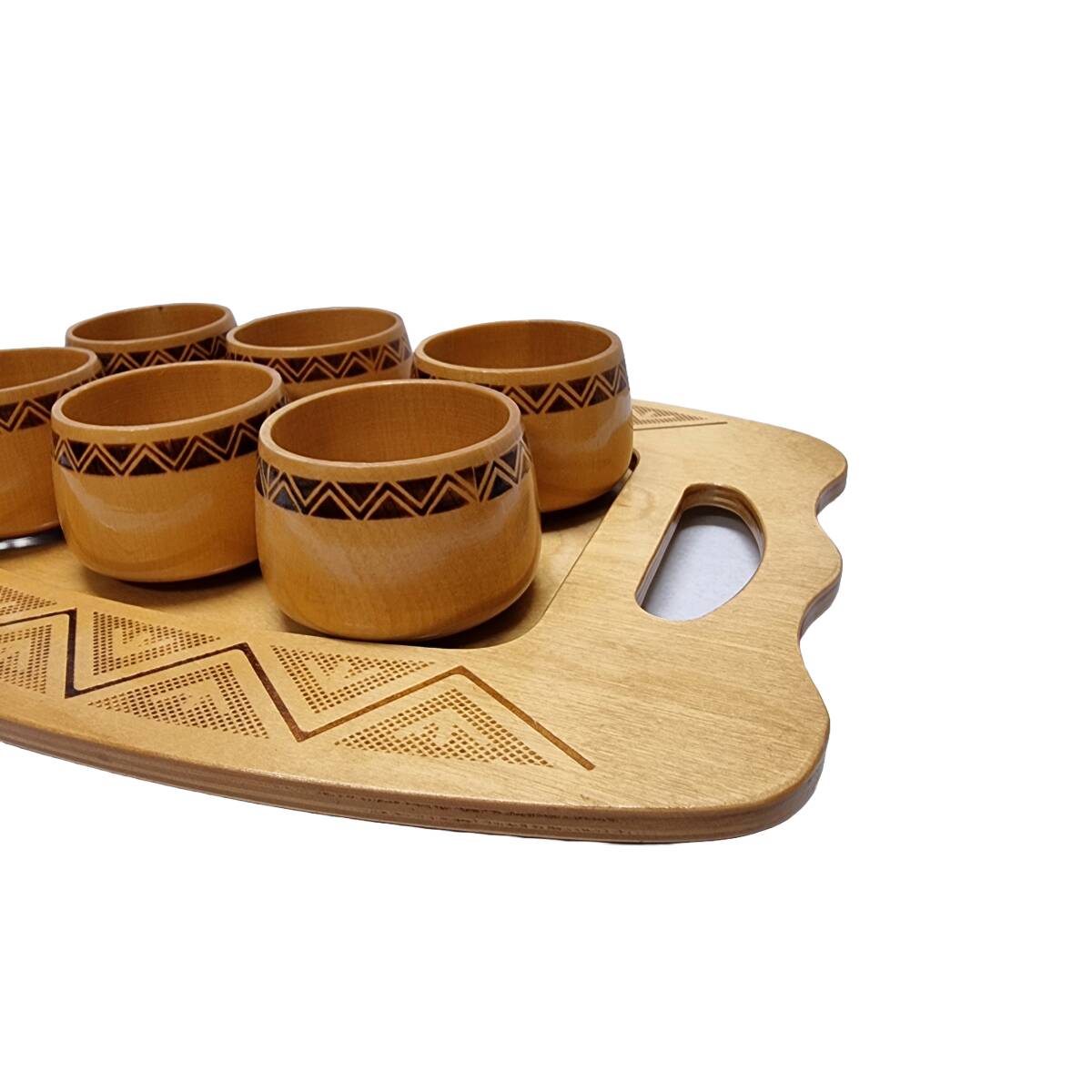 Vintage Cup Holders With Tray, 1970s