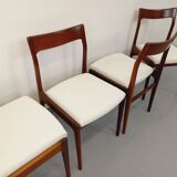 Set of 4 vintage Scandinavian teak chairs from the 60s