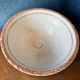 Large vintage Biot coupe in glazed ceramic, French craftsmanship.