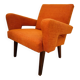 Fauteuil en tissu orange, Allemagne 1960